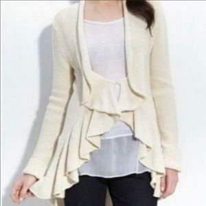 Free People Sweeping Princess Ruffle Cardigan